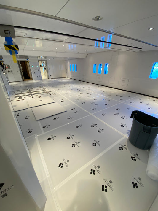 Yacht Interior Surface Protection Installation
