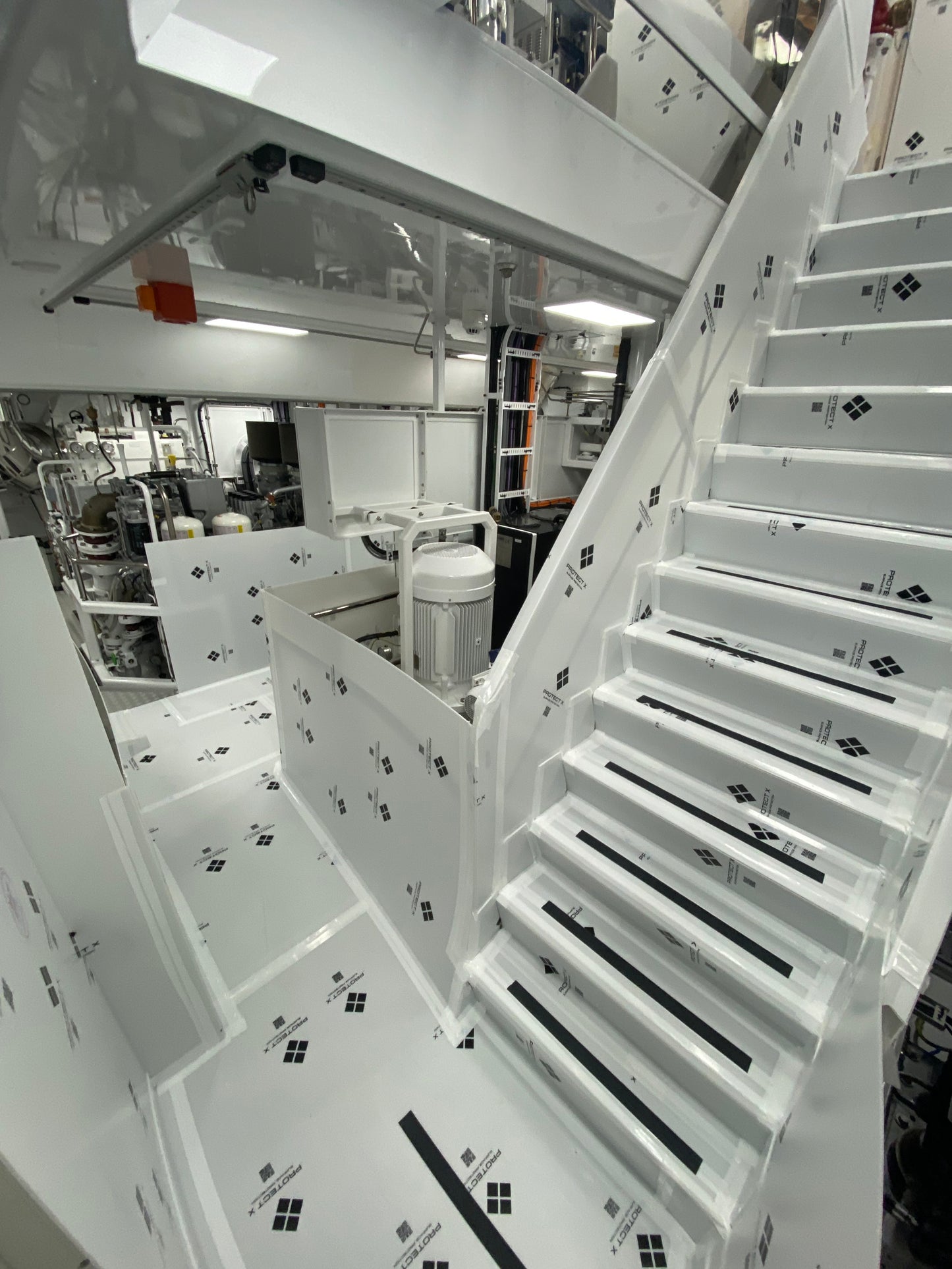 Yacht Engine Room Surface Protection Installation